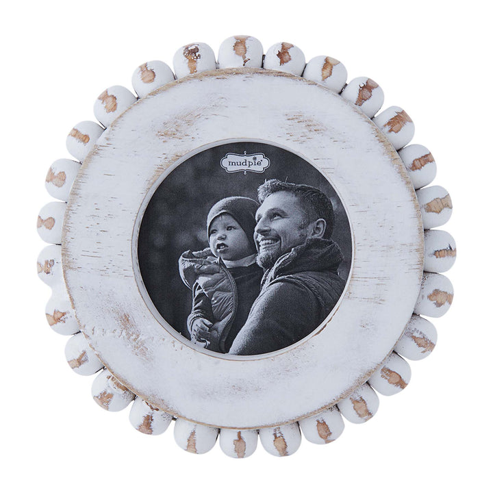 Mudpie Picture Frame Circle Beaded Edge Frames