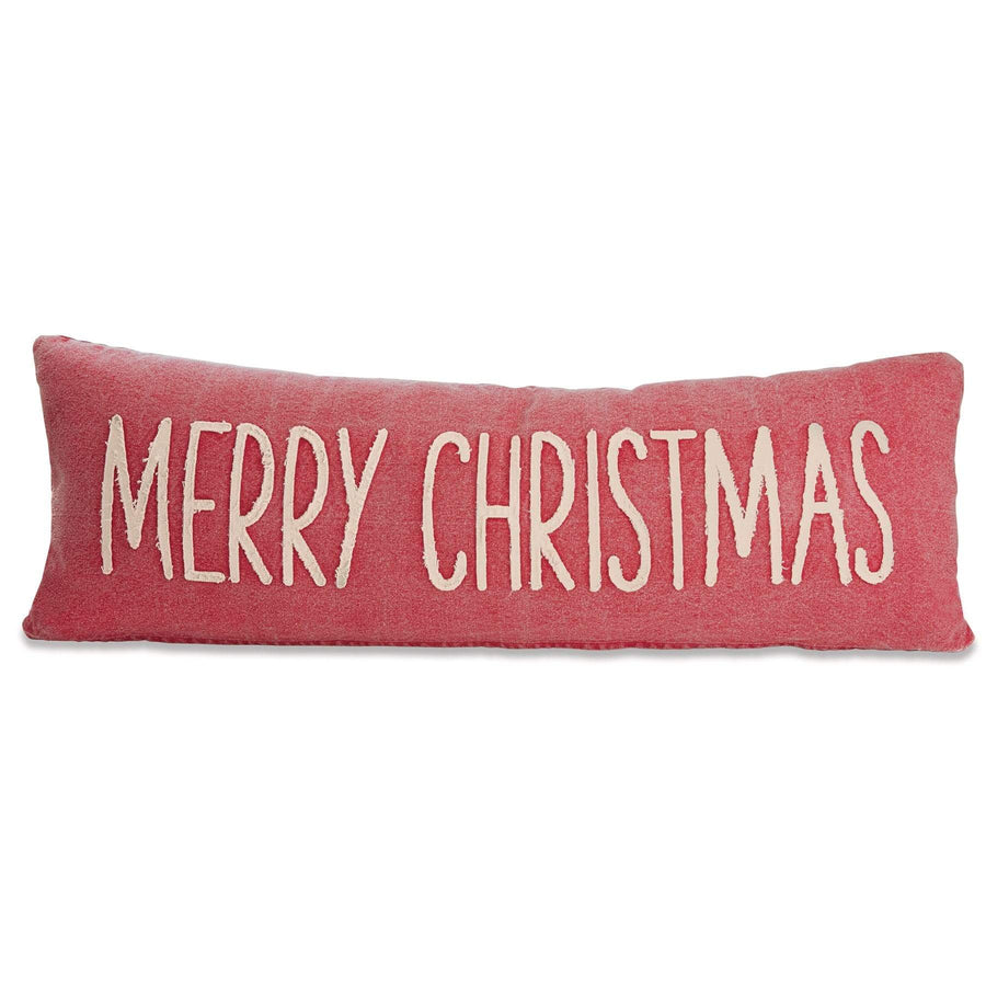 Mudpie Pillow Merry Christmas Washed Canvas Pillow