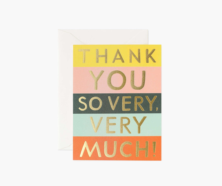 Rifle Paper Co Greeting Cards Rifle Paper Thank you so very very much Card
