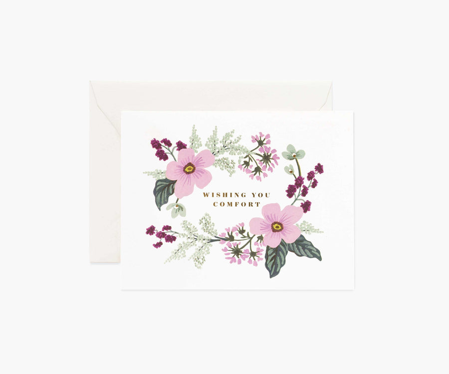 Rifle Paper Co Greeting Cards Rifle Paper Wishing You Comfort Bouquet Card